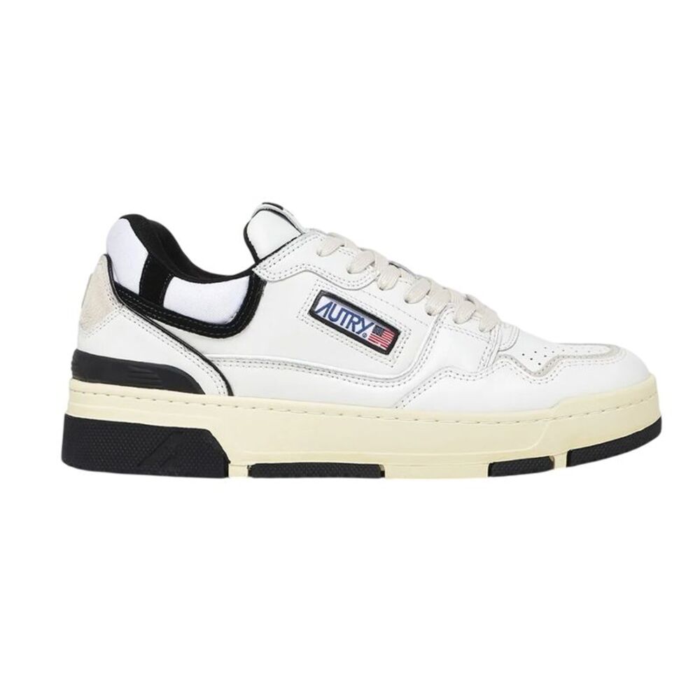 Autry Unisex Adult Medalist Leather Sneakers / White/Black